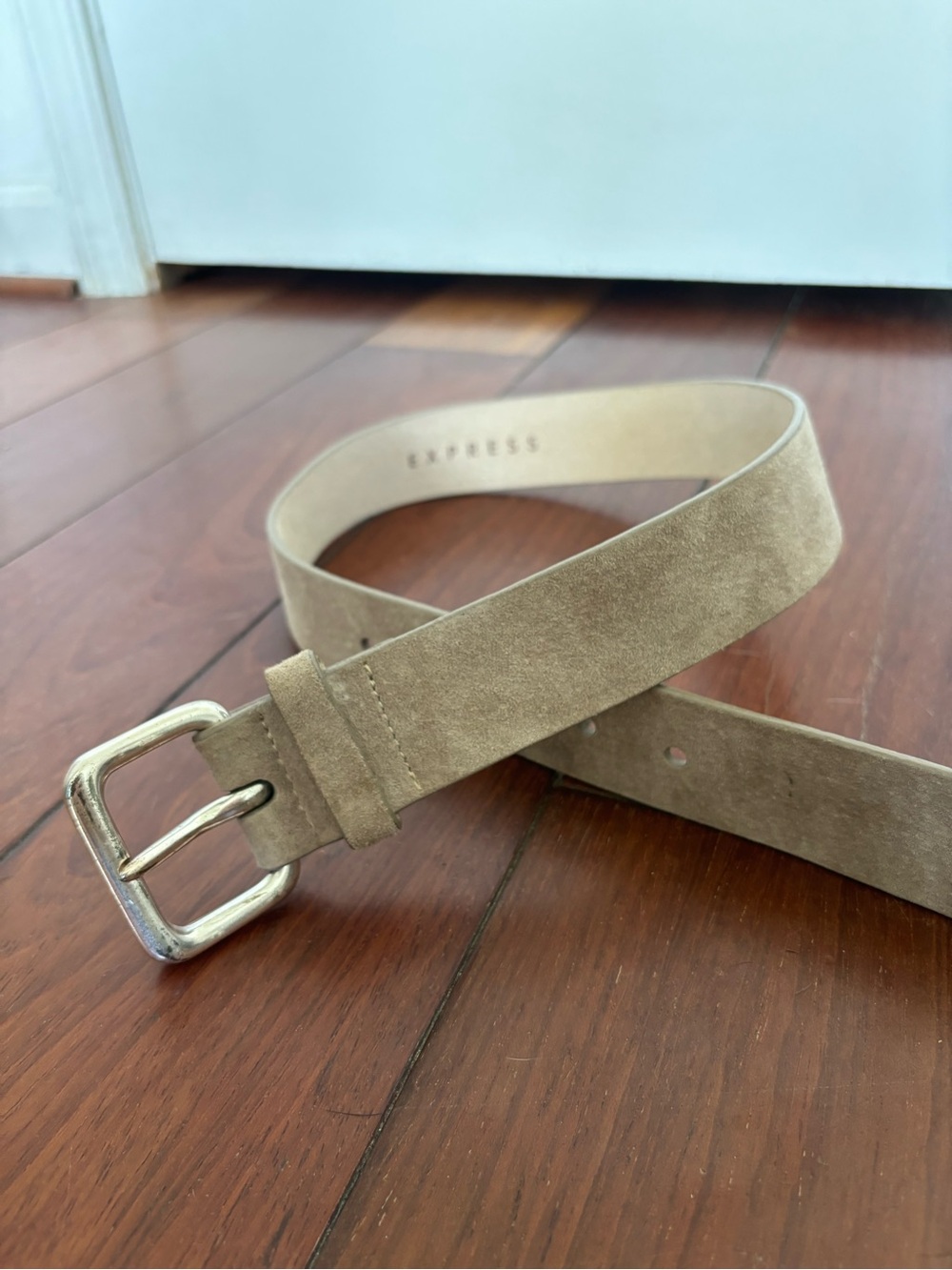 Vintage Express Light Tan Suede Belt S